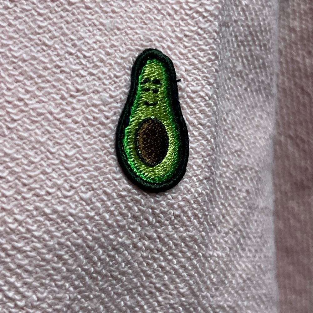 NWOT! 2 for 1 ! INFRATHIN Oversized Sweatshirts Pink and Blue w/Avocado 🥑 Logo - Picture 8 of 8